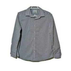 Lucky Brand Men Slim Fit Button Down Long Sleeve Shirt Size Large 16-16.5